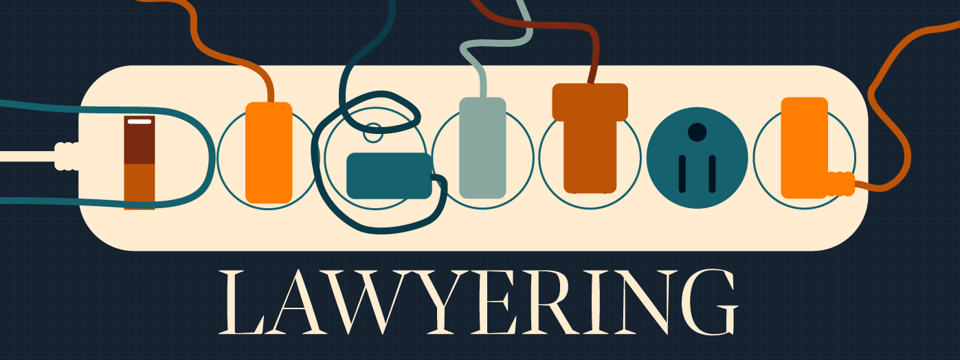 Digital Lawyering. Illustration of a power strip.