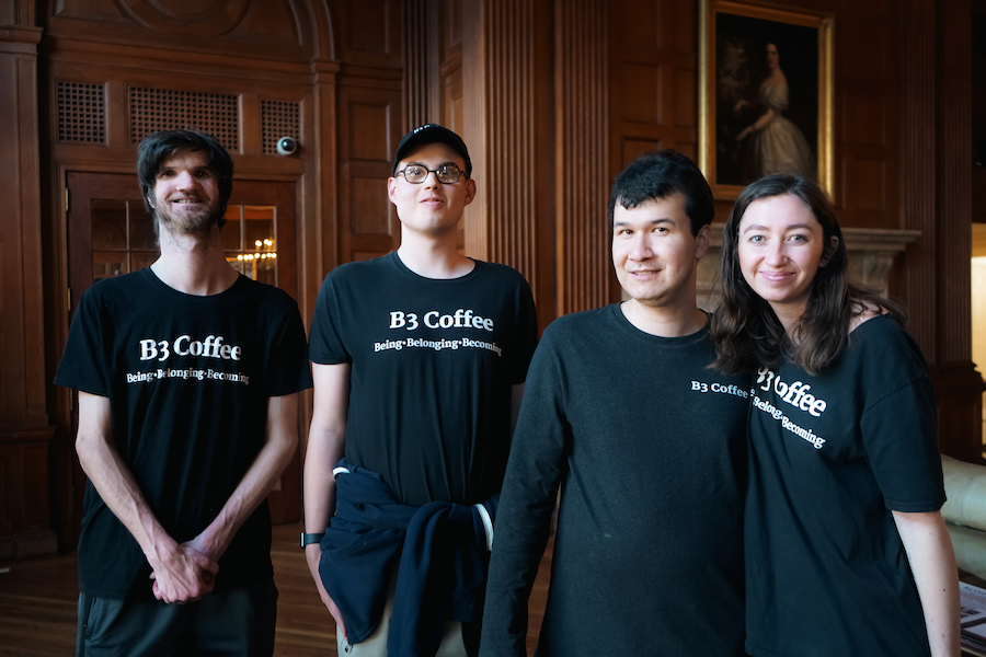 The B3 Coffee team with B3 Coffee Executive Director Jacklyn Googins