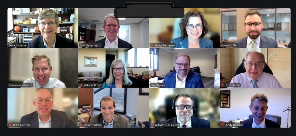 screen capture of zoom meeting